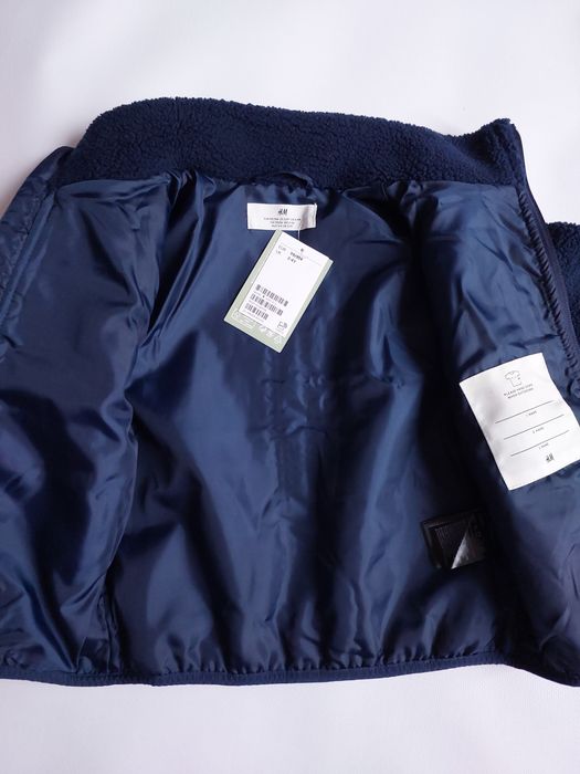 флісовий кардиган з пухнастого хутра піддьова H&M