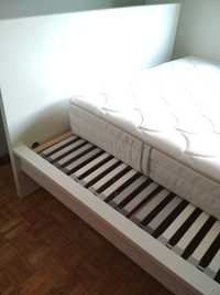 Estrutura cama em branco,  IKEA, 140*200