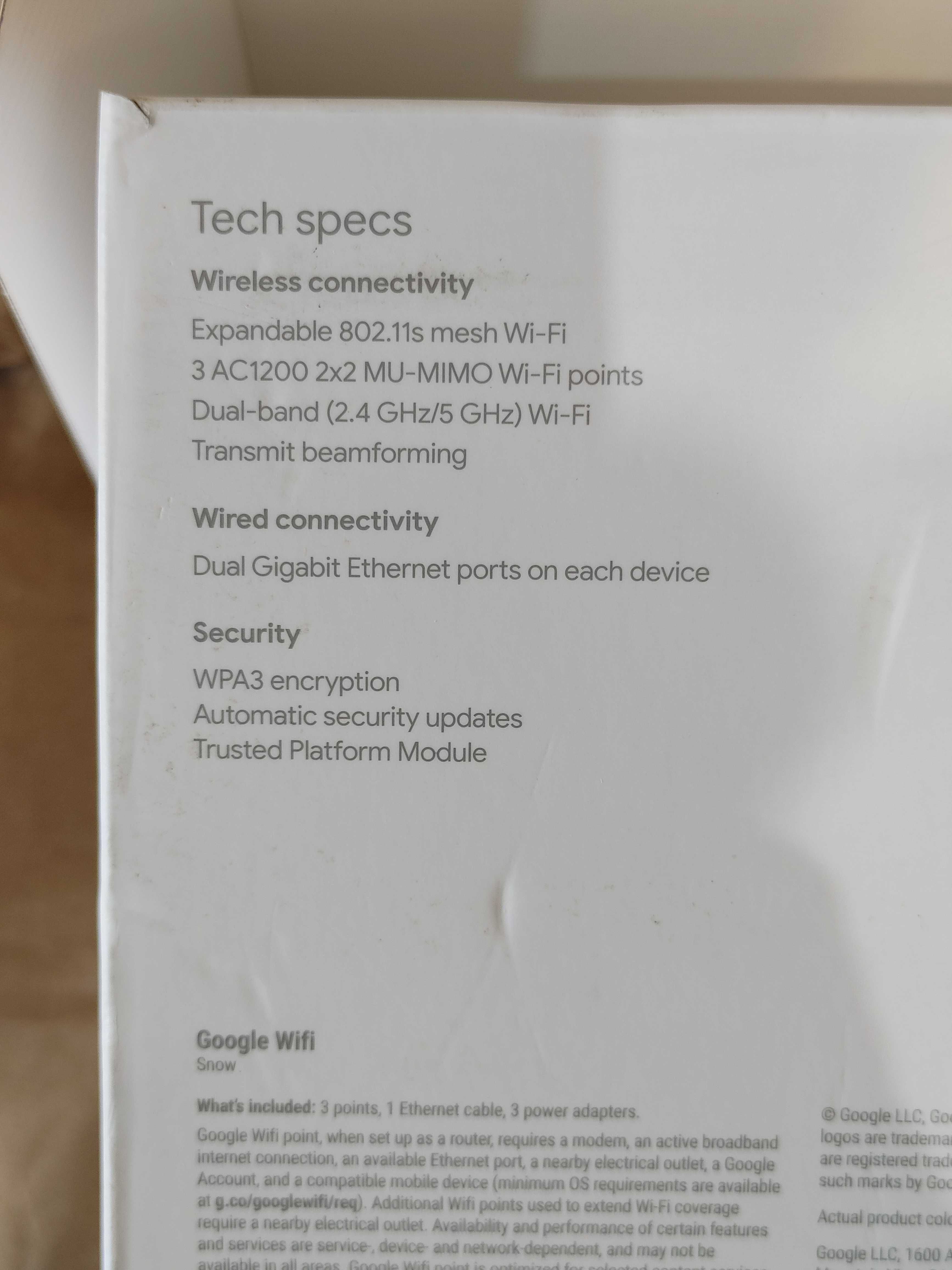 Роутер 5Ghz Google WiFi Gigabit mesh AC1200 MU-MIMO gj2cq ac 1304
