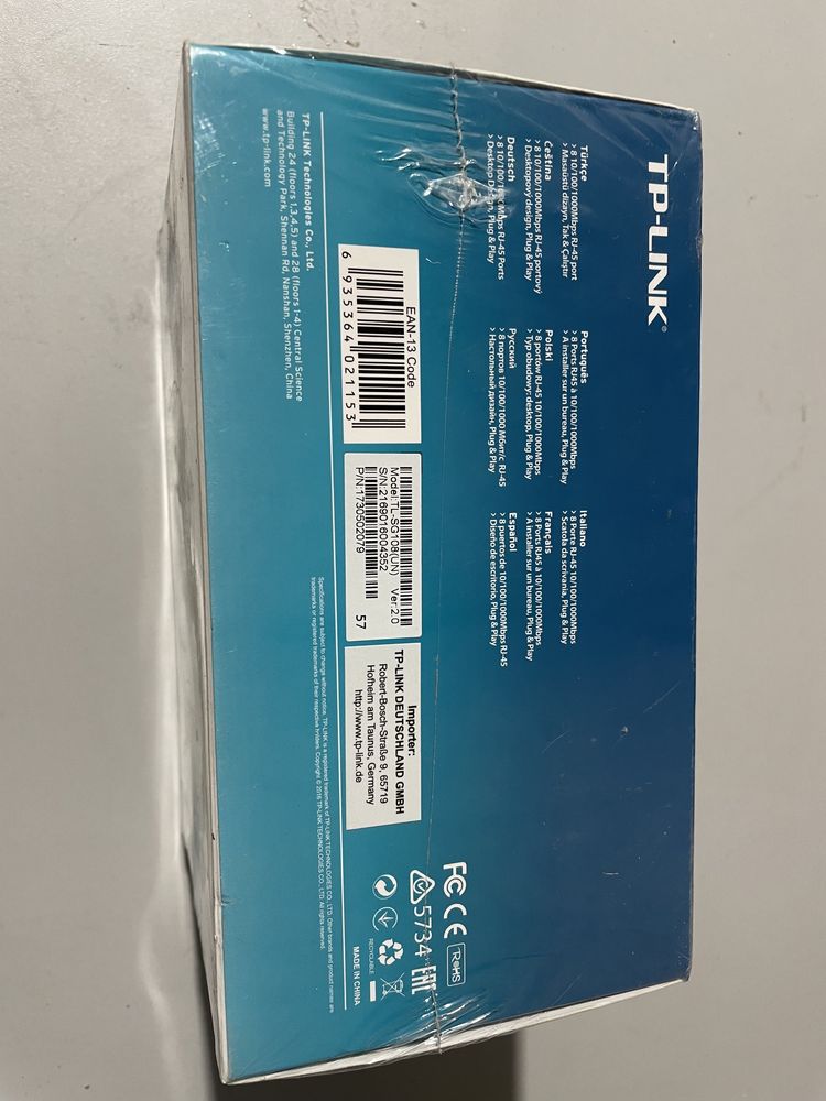 Switch TP-LINK 8 portas gigabit novo selado