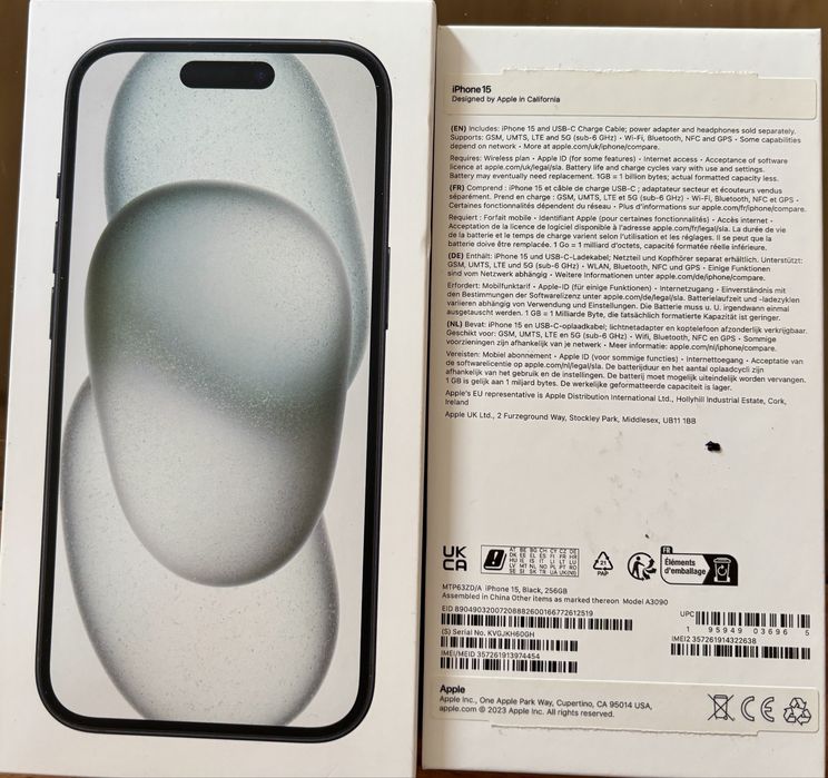 iPhone 15 czarny 256 GB stan idealny, jak nowy!