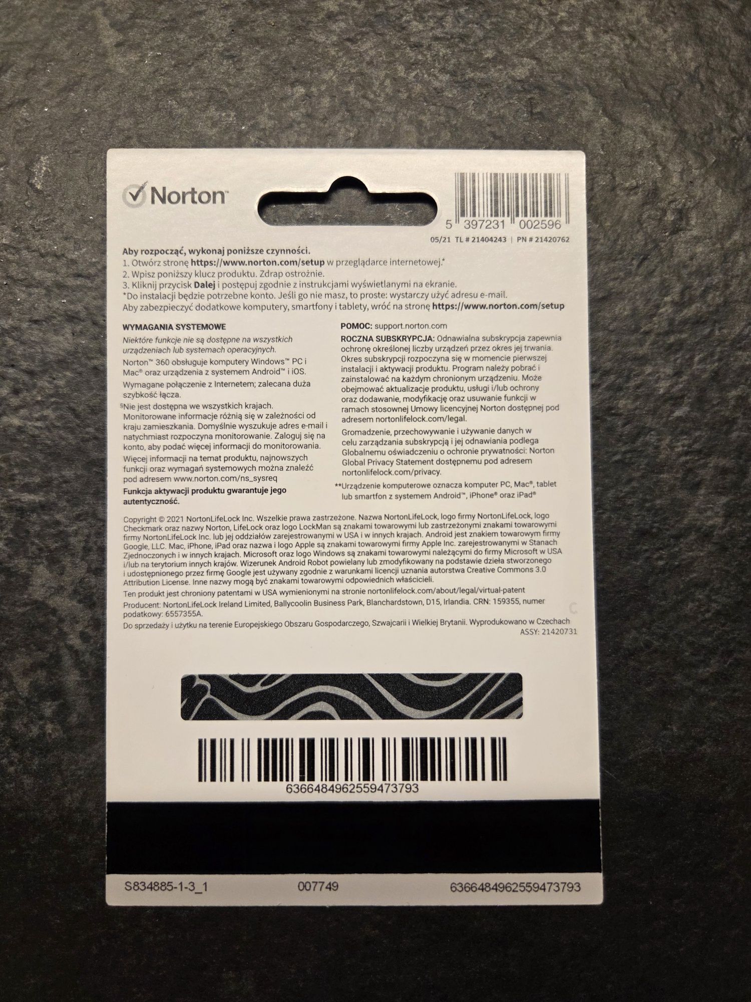 Norton 360 deluxe antywirus na ROK 5 urządzeń