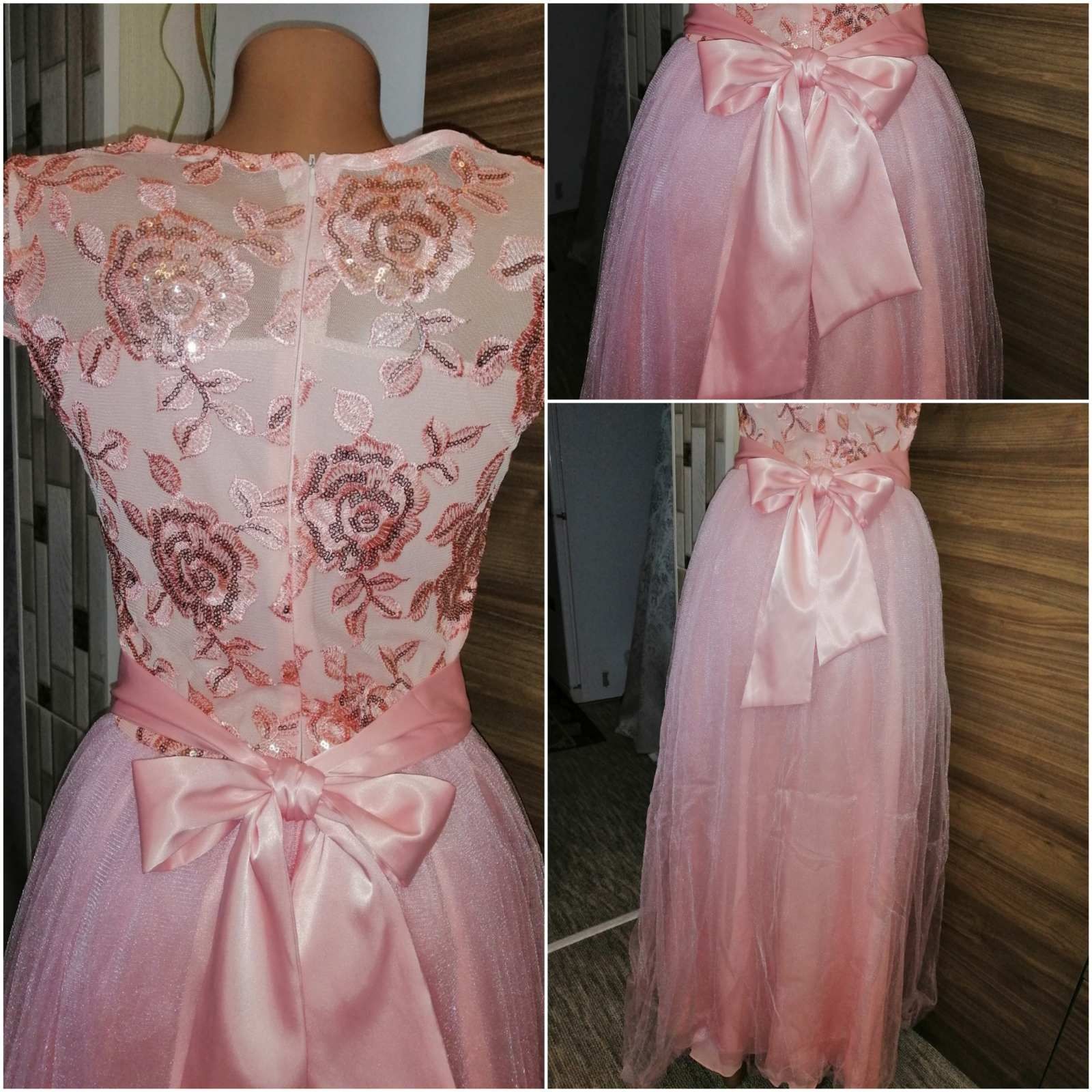 Сукня вечірня святкова Нежное розовое платье в пол
