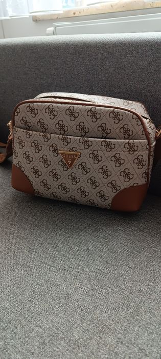 Torebka Guess beżowo brązowa nowa