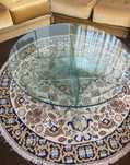 Mesa em vidro,Peça desenhada e exclusiva do Arquiteto Fernão Simões de