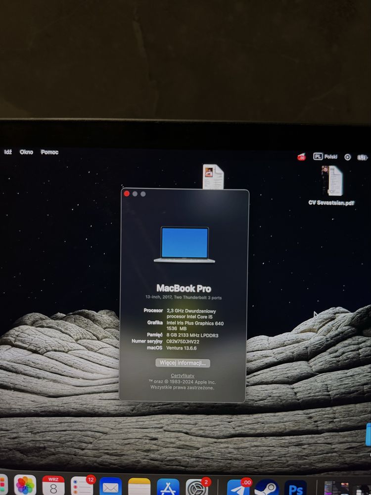 Macbook pro 13’ 2017