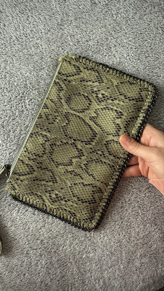 Saszetka Mango kopertówka torebka clutch snake pochette