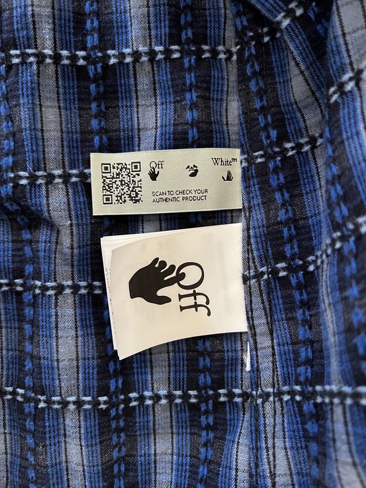 Koszula Off-White Check Shirt r. S flannel! Off white