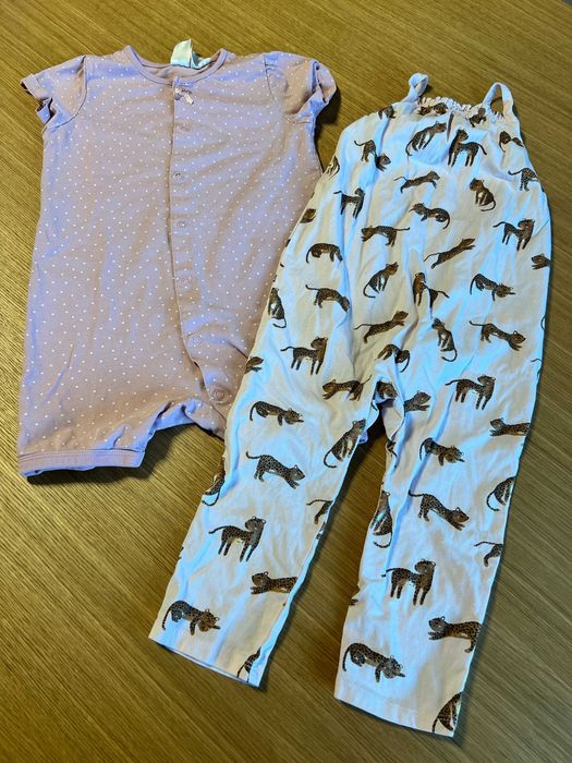 Rampersy 92 / 98 H&M letnie piżamki zestaw paka