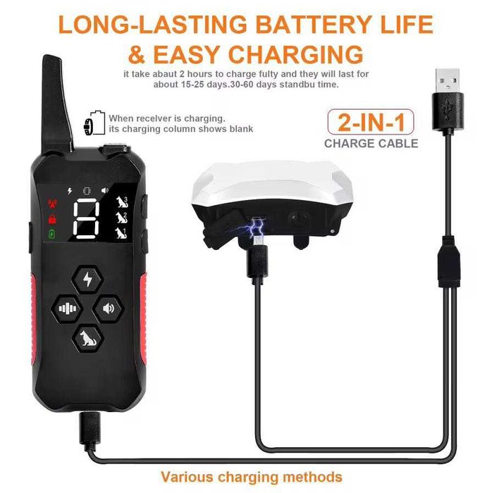 Электроошейник для мелких и средних пород собак JD 535