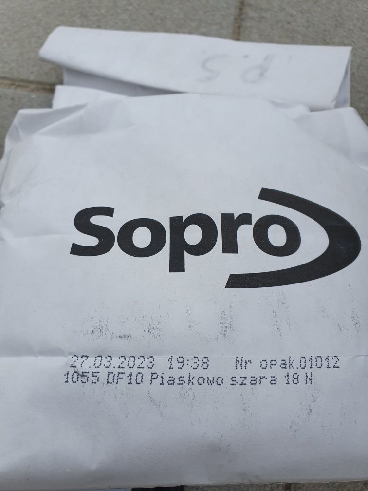 Fuga szeroka Sopro Flex DF10 Design 10 5.5 kg Antracyt, piaskowo szara