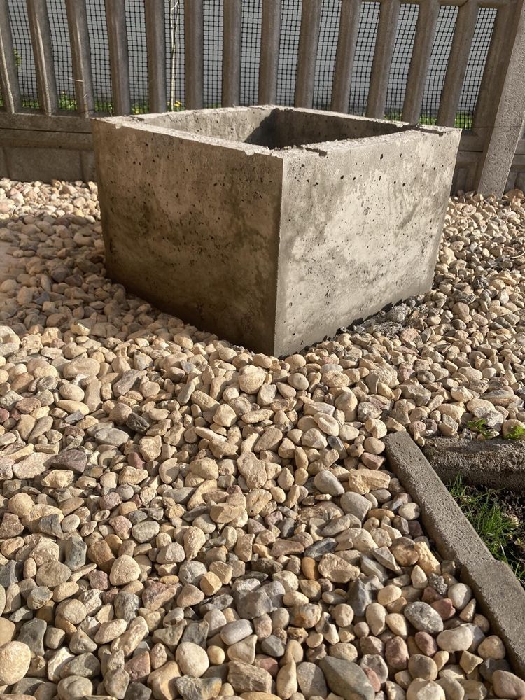Donice betonowe gazony - bez spodu