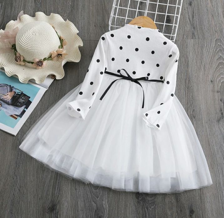 Мила сукня в горох на 9-12 и 12-24 місяця (80, 90)