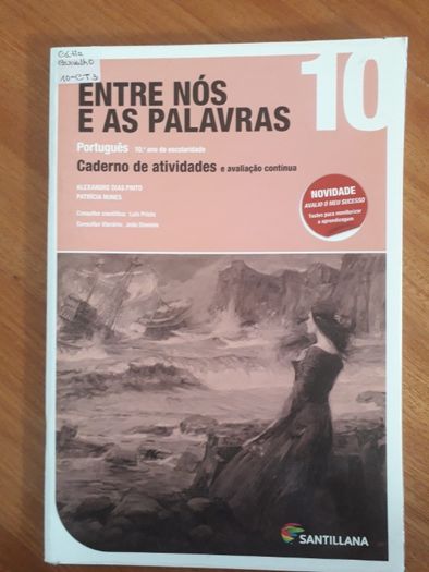 Caderno de atividades - Entre nós e as palavras - Português 10°ano