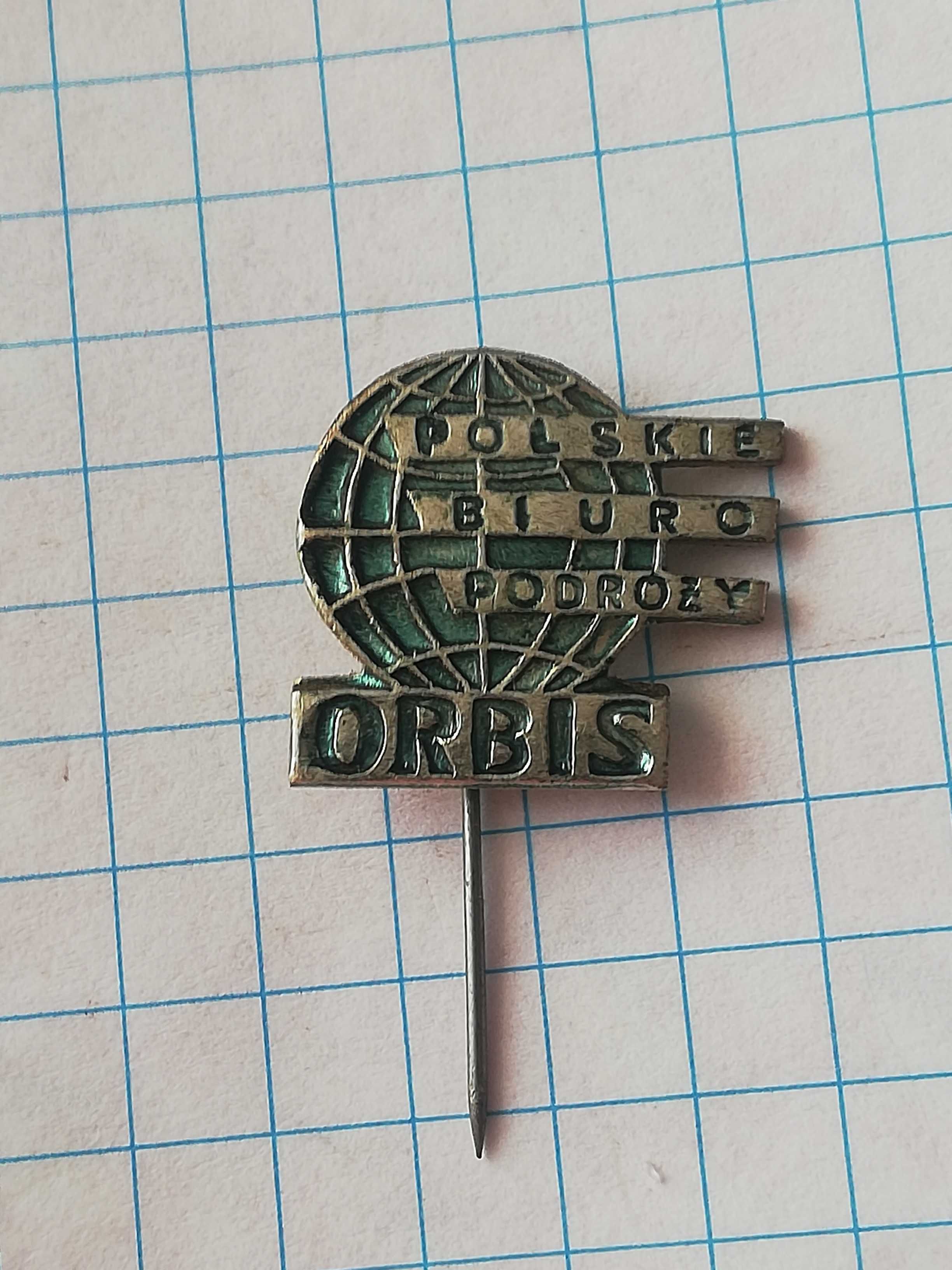Stara odznaka przypinka znaczek Orbis PRL  S