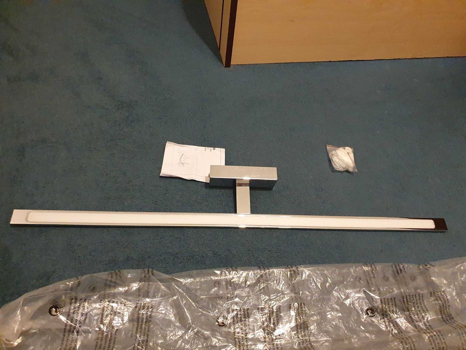 Kinkiet do lustra lub szafki Isla XXL biały 96cm IP44 LED CCT