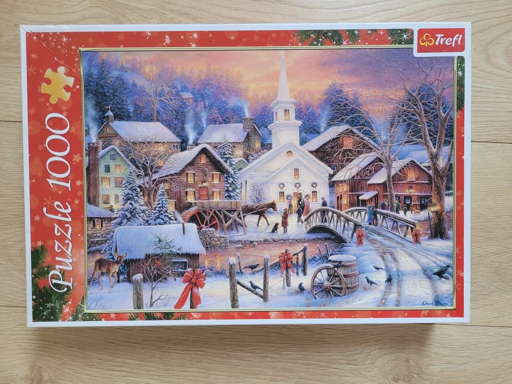 Puzzle zimowy krajobraz zima 1000 elementów