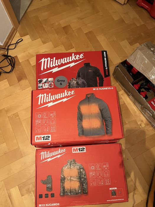 Kurtka podgrzewana marki milwaukee rozmiae S męska(moro,szara)