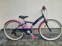 Super stan rower B'twin kola 24 dla dziewczynki ok 6-9 lat