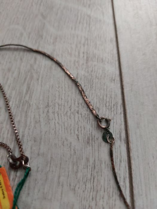 Pakiet starych srebrnych łańcuszków z czasów PRL