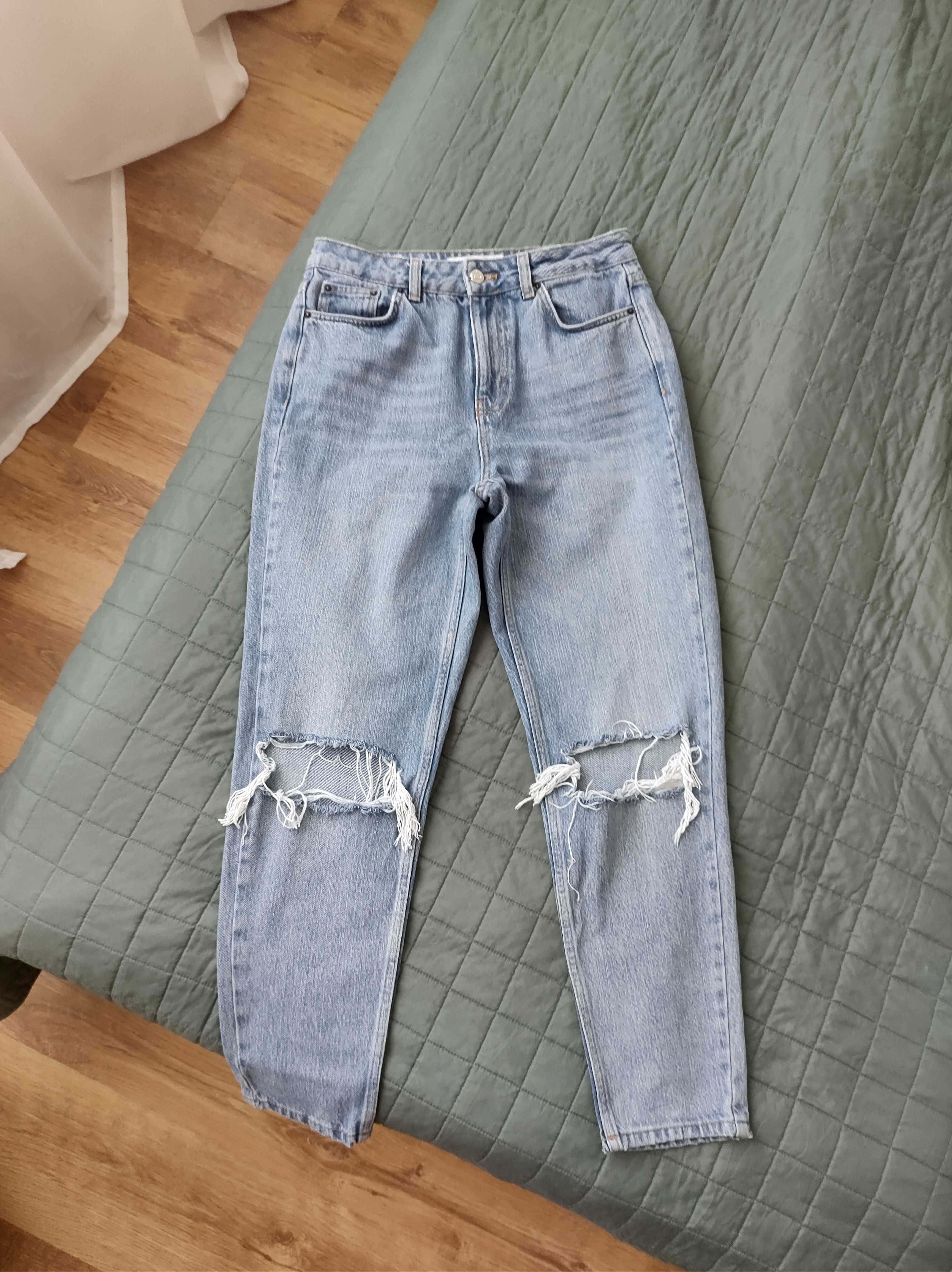 Topshop rozmiar 28 mom jeansy damskie