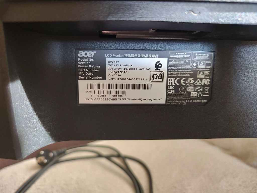 Monitor Acer Nitro XV242YPBMIIPRX