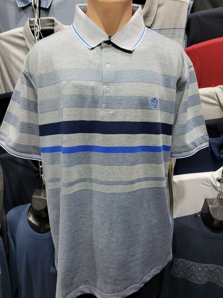 Большие размеры мужских футболок-тенисок. 2XL-8XL.Турция.