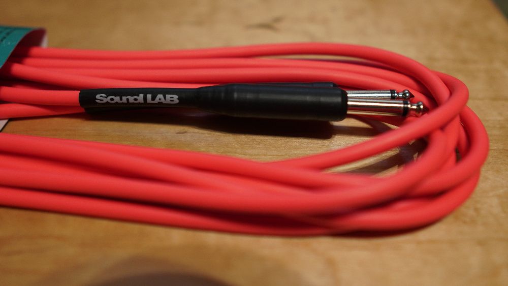 kabel instrumentalny TS-TS (jack-jack) piękny różowy kolor, **unikat**