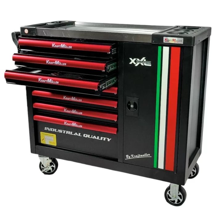 Carrinho de ferramentas XXXL 7 gavetas completas novo