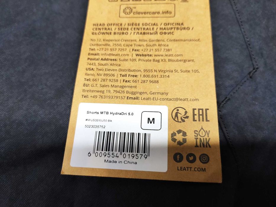 Nowe szorty Leatt HydraDri 5.0 rozmiar M