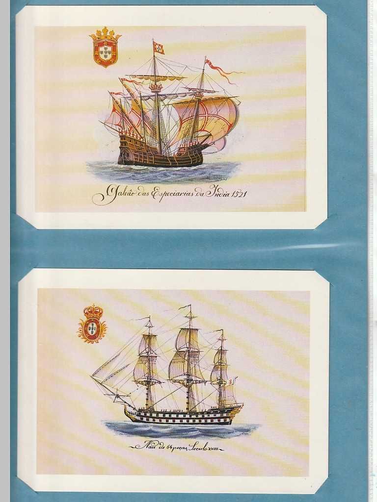 Coleção de postais grandes alusivos à Marinha
