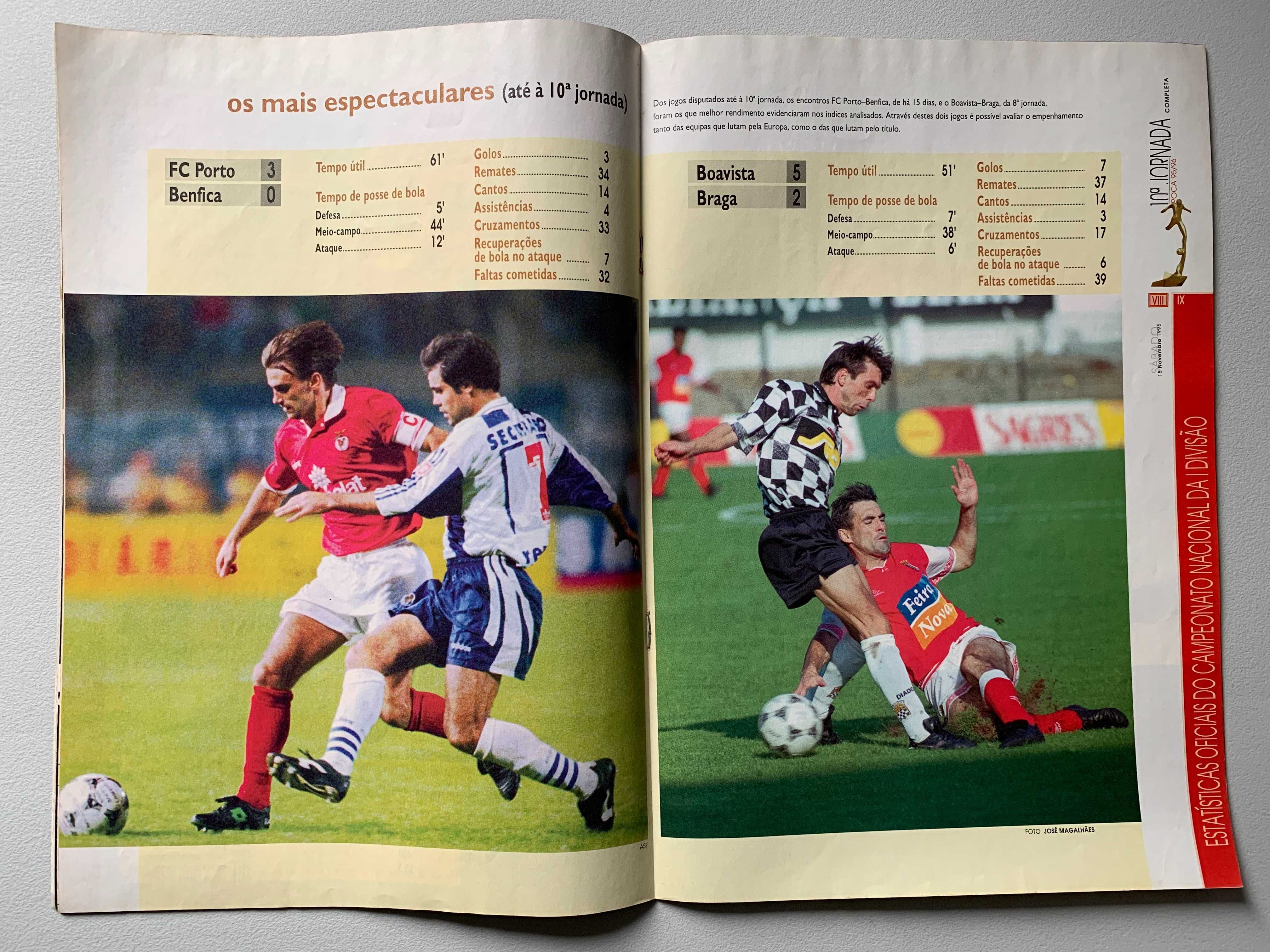 Revista Antiga de Futebol - Suplemento de O Jogo, 18/11/1995