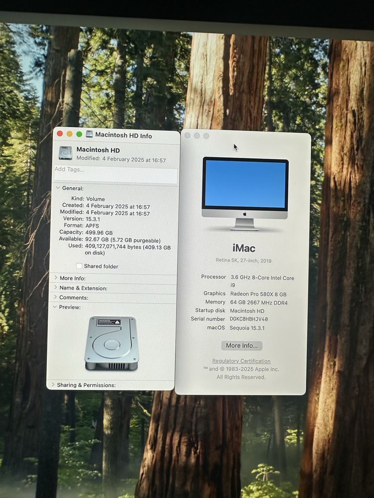 Imac 27 5k 8GB Memory