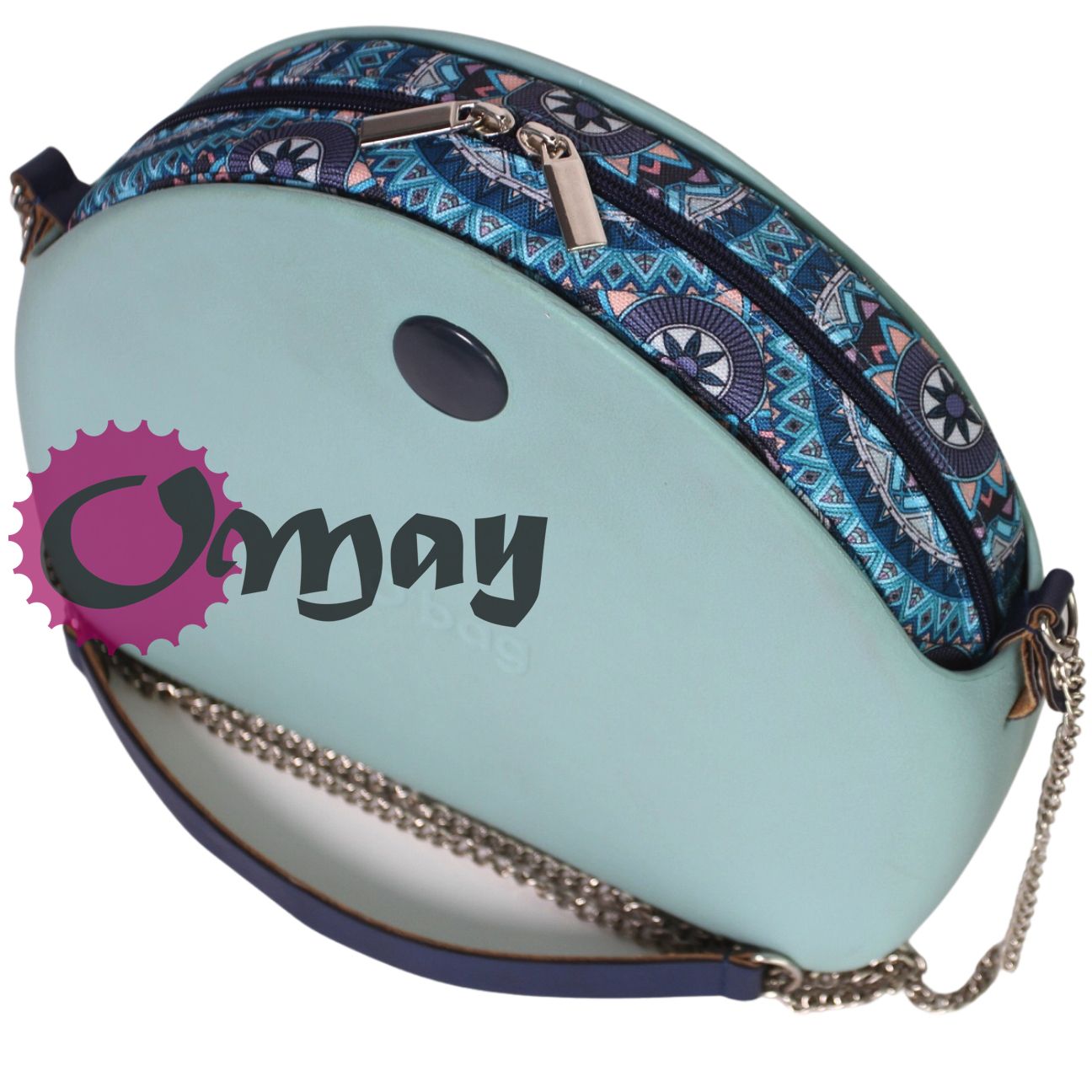 Niebieski organizer do OBAG MOON LIGHT mandale 2 kieszenie wkład OMAY