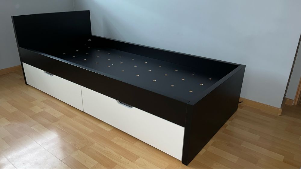 Łóżko z szufladami, solidne, robione na zamówienie, pod materac 185x80
