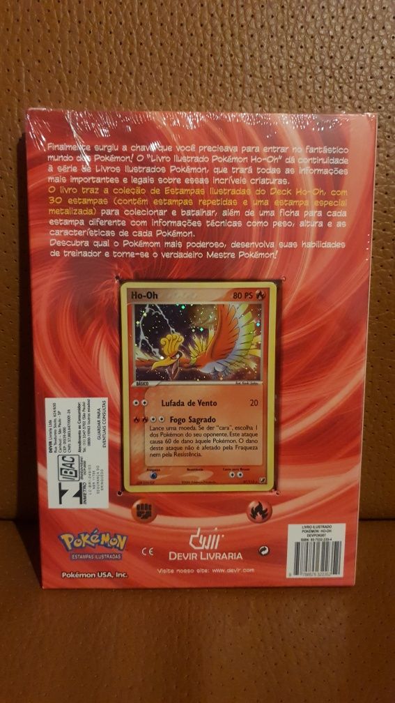 2006 POKEMON TCG Ho-Oh EX Unseen Forces Half Deck Cartas + Livro NOVO