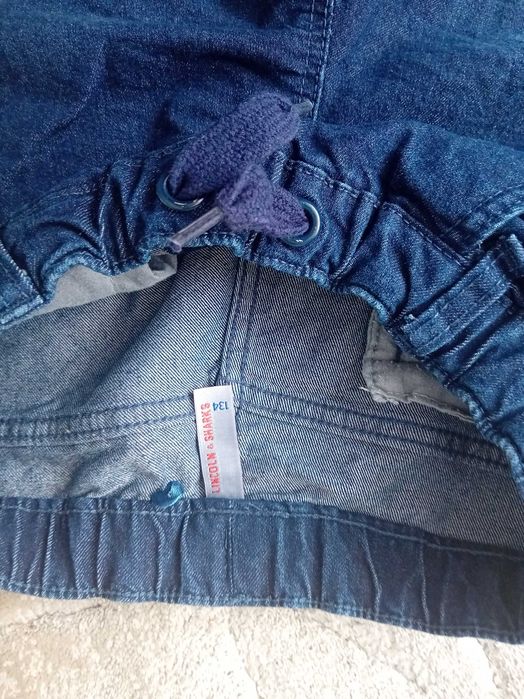 Jeansowe spodnie chlopiece 134  5-10-15