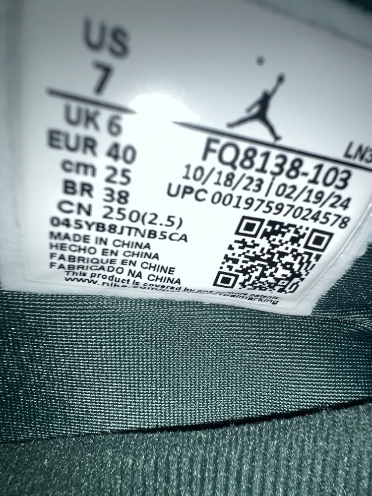 Nowe buty  Jordan 4 Oxidized Green