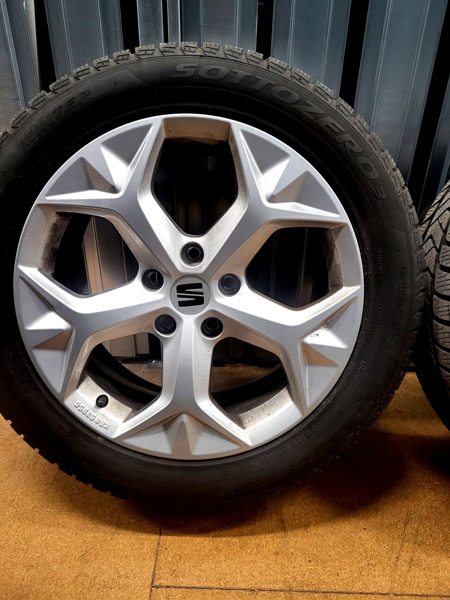 Koła Felgi 17 5x112 SEAT.Opony zimowe 215/55/17 PIRELLI SOTTOZERO 3