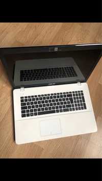 Duży laptop 17,3 cala - asus F751M biały - uszkodzony