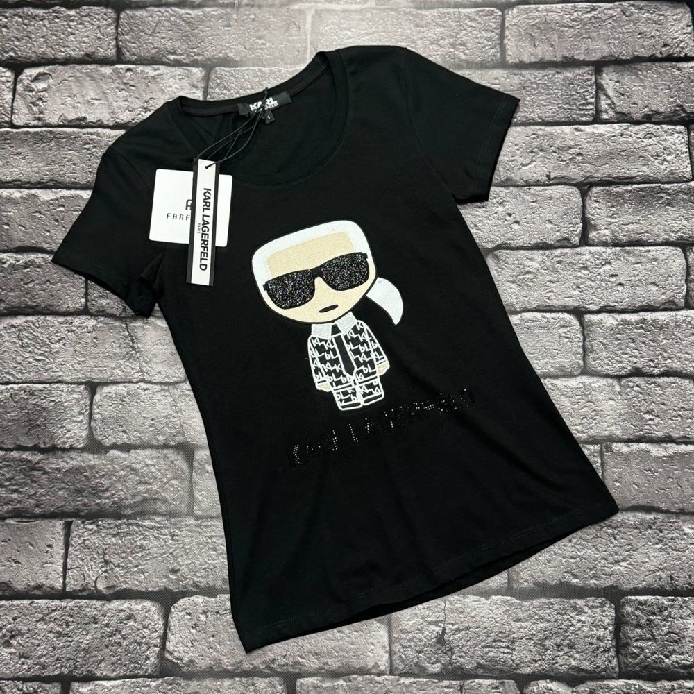 ІДЕАЛЬНО на ПОДАРУНОК Женская футболка Karl Lagerfeld люкс s-xxl new