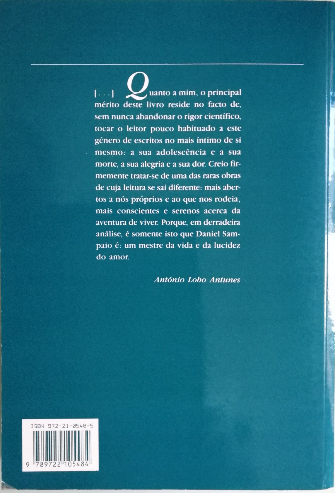 Livro "Ninguém Morre Sozinho", Daniel Sampaio