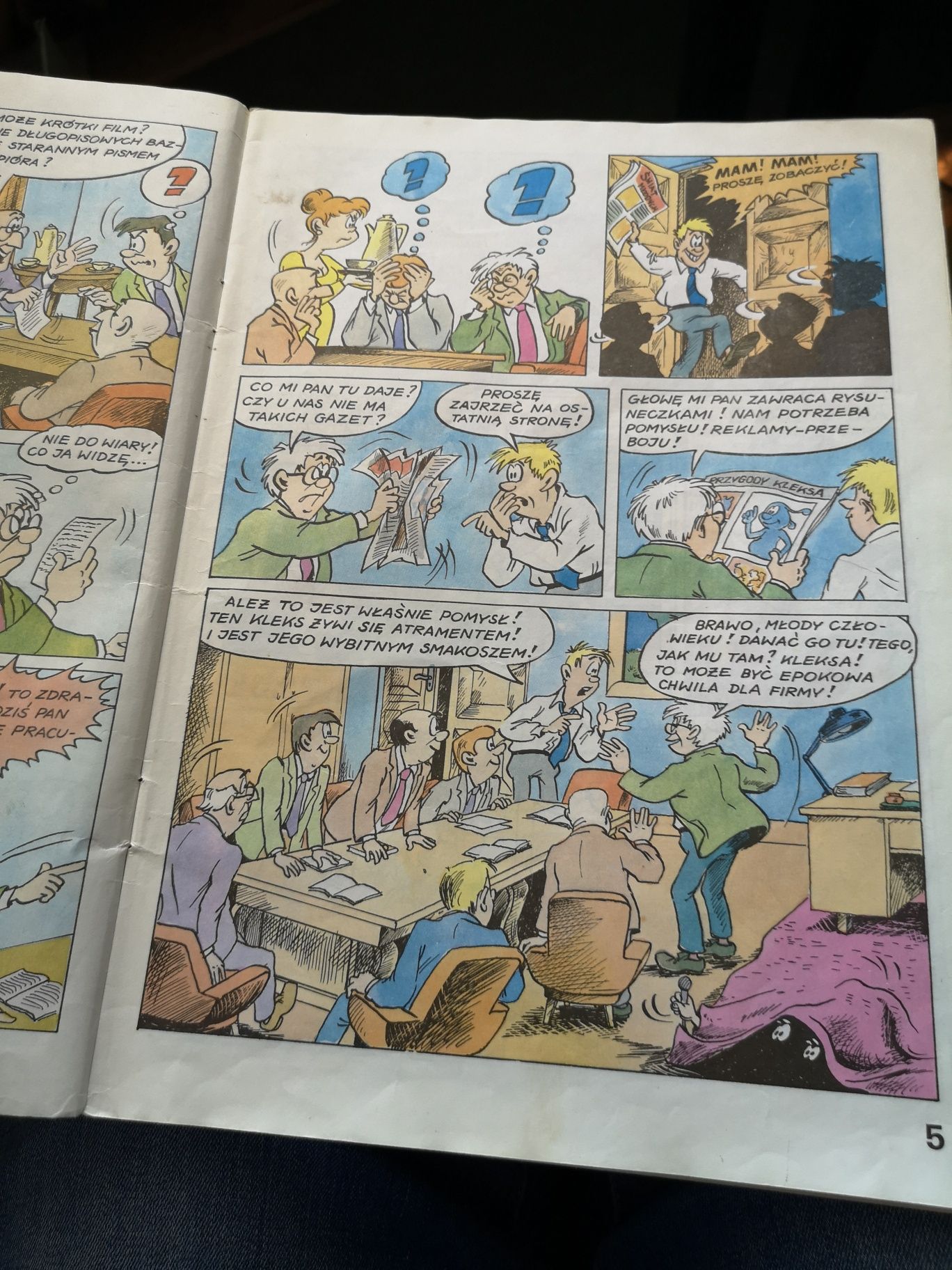 Pióro Contra Flamaster - Szarlota Paweł komiks 1985