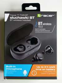 Słuchawki dokanałowe Tracer T1 TWS BT nowe