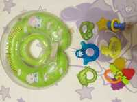 Игрушки - грызунки, круг для плаванья младенцам