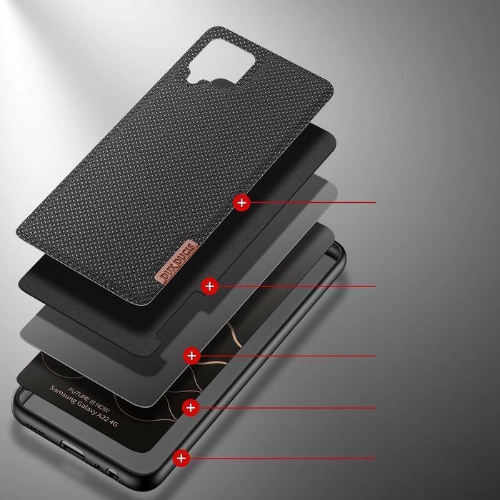 Dux Ducis Fino etui pokryte nylonowym materiałem Samsung Galaxy A22 4G