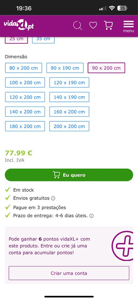 Sommier preto como novo