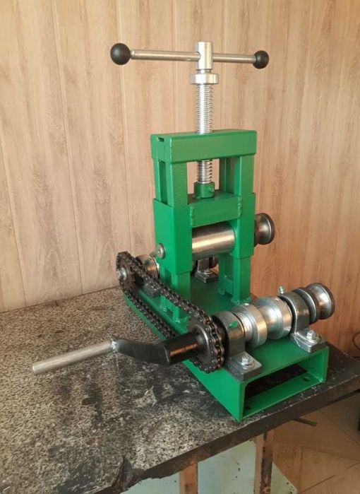 Ручной Трубогиб профилегиб до 80х80 с выносными валами