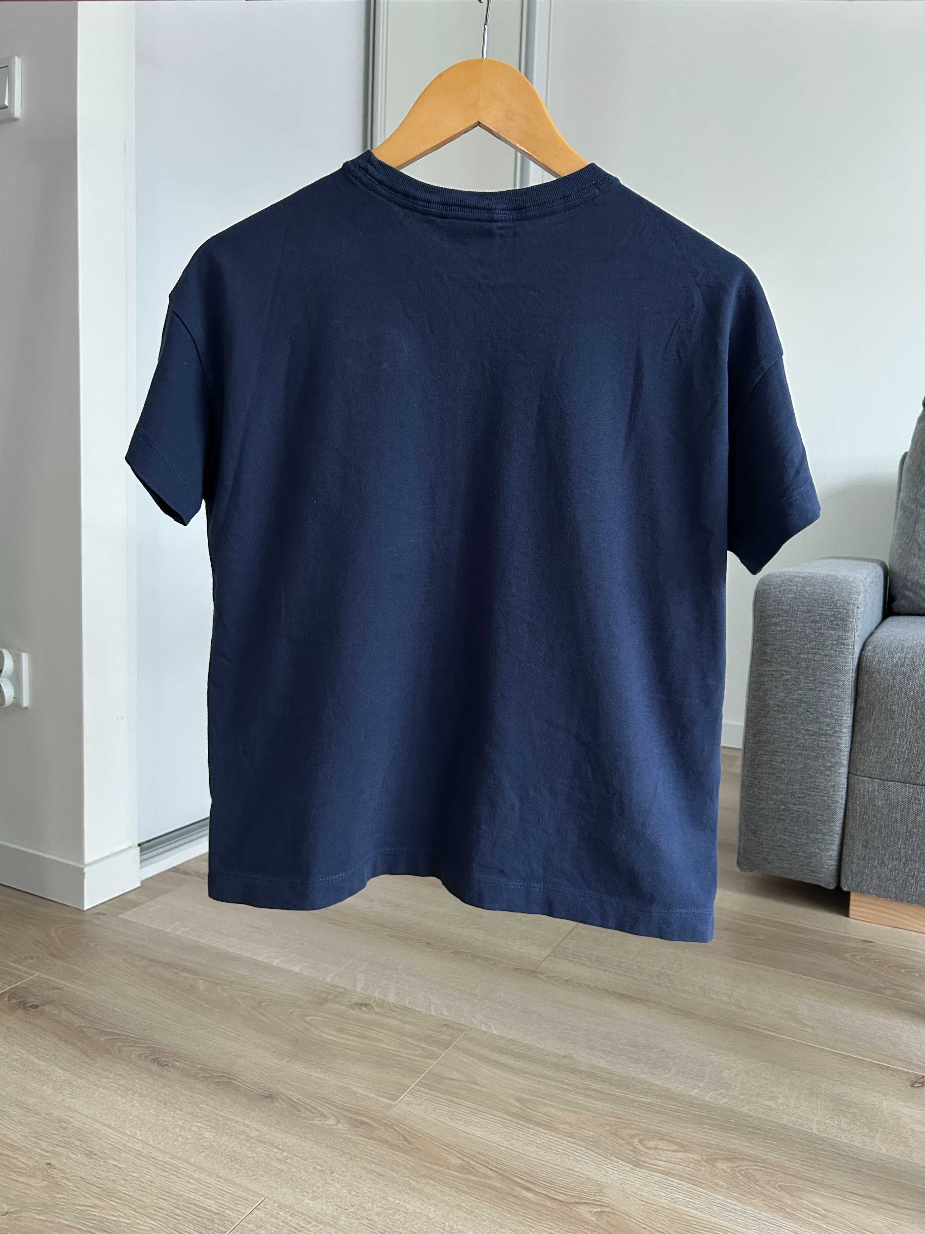 granatowy t-shirt Champion XS 100% cotton