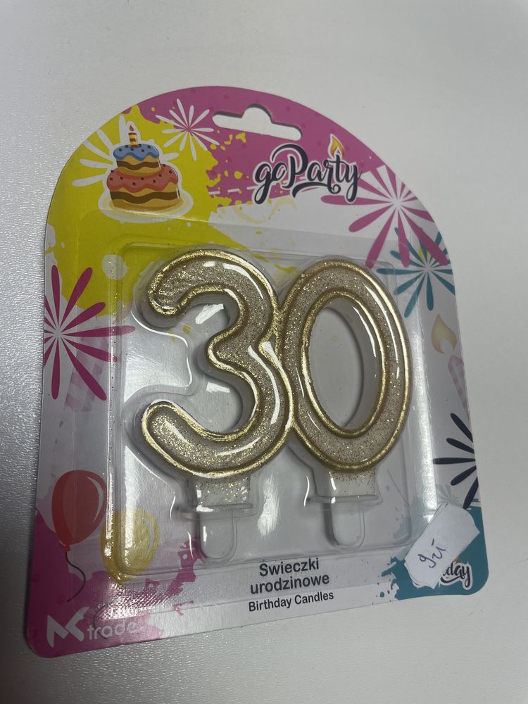 świeczka urodzinowa 30 lat